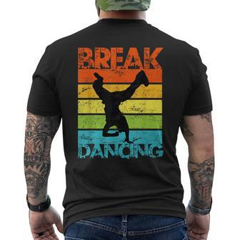 Vintage Breakdancing B-Boy Break Dance Urban Dance Hip Hop Men's T-shirt Back Print - Monsterry UK