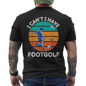 Vintage I Can't Have Footgolf Lover Retro Footgolf Camiseta Hombre Estampado Espalda - Regaloses