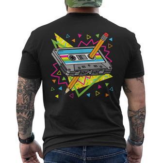 Vintage Cassette Tape 70S 80S 80S Party Outfit Nostalgia Men's T-shirt Back Print - Monsterry AU