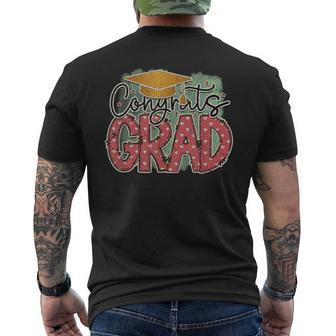 Vintage Congrats Grad Men's T-shirt Back Print - Monsterry CA