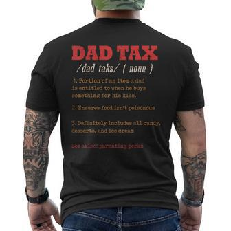 Vintage Dad Tax Definition Father's Day Men's T-shirt Back Print | Seseable CA