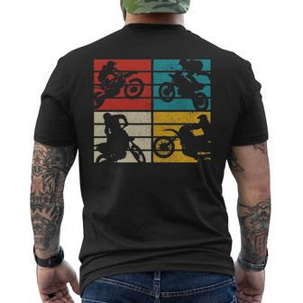 Vintage Dirt Bike Motocross Mx Enduro Motorcycle Biker Men's T-shirt Back Print | Mazezy UK