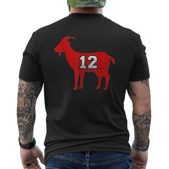 Vintage Distressed Goat 12 Mens Back Print T-shirt - Thegiftio UK