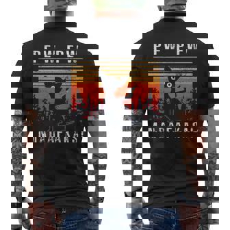 Vintage Dog Pew Pew Madafakas Chihuahua Men's T-shirt Back Print | Mazezy