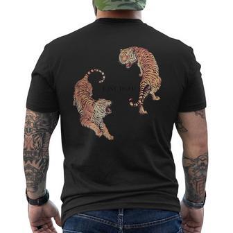 Vintage Easy Tiger Graphic Chinese Tiger Aesthetic Men's T-shirt Back Print - Monsterry DE