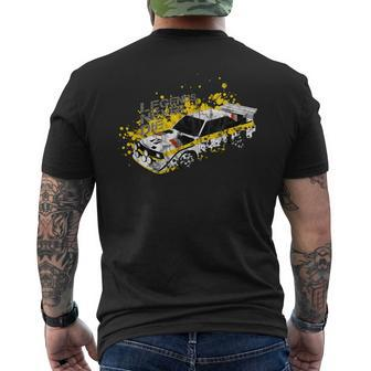 Vintage German Group B Rally Car Racing Motorsport Livery Men's T-shirt Back Print - Monsterry DE