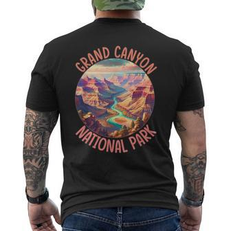 Vintage Grand Canyon Arizona-Us National Park Travel Hiking Men's T-shirt Back Print - Thegiftio UK
