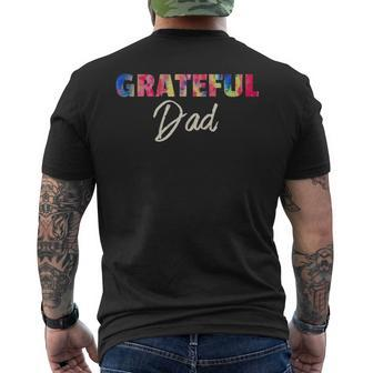Vintage Grateful Dad Fathers Day Tie Dye Men's T-shirt Back Print - Thegiftio UK