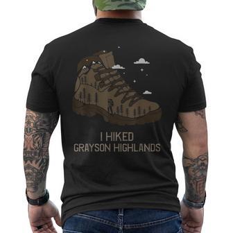 Vintage Grayson Highlands Camping Hiking Boot Men's T-shirt Back Print - Monsterry UK