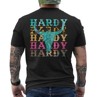 Vintage Hardy Western Country Music Men's T-shirt Back Print - Seseable