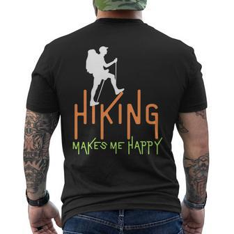 Vintage Hiking Mountain Adventure Aufkleber Für Abenteuer Liebe T-Shirt mit Rückendruck - Seseable