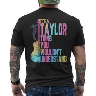 Vintage It's A Taylor Thing You Wouldn't Understand Men's T-shirt Back Print - Monsterry
