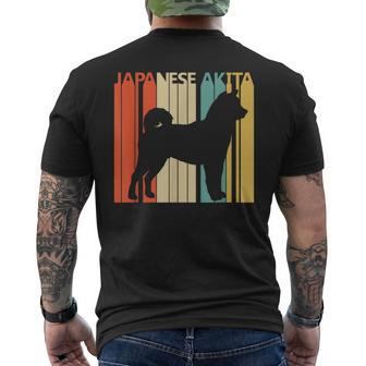 Vintage Japanese Akita Dog Men's T-shirt Back Print - Monsterry UK