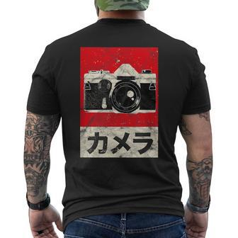 Vintage Japanese Analog Slr Camera Retro Photographer Film Men's T-shirt Back Print - Monsterry AU