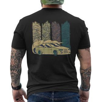 Vintage Japanese Drift Car Streetwear Retro Drifting Racecar Men's T-shirt Back Print - Monsterry CA