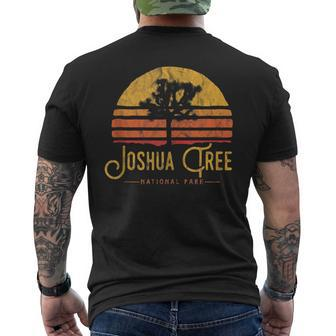 Vintage Joshua Tree National Park Retro Men's T-shirt Back Print - Monsterry UK