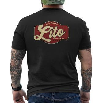 Vintage Lito Like A Grandpa But Cooler Mens Back Print T-shirt - Thegiftio