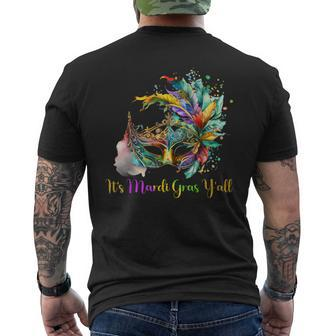 Vintage Mardi Gras Louisiana Festival Party Outfits Mens Back Print T-shirt - Thegiftio UK