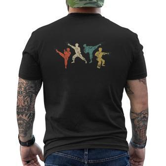 Vintage Martial Arts Karate Mens Back Print T-shirt - Seseable