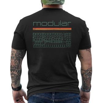 Vintage Modular Synthesizer Analog Diy Synth Nerd Men's T-shirt Back Print - Monsterry AU