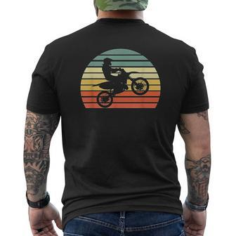 Vintage Motocross Mens Back Print T-shirt - Seseable