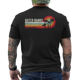 Vintage Outer Banks North Carolina Obx Beach Retro Summer Nc Men's T-shirt Back Print - Thegiftio UK