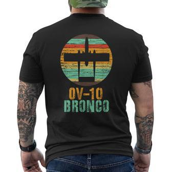 Vintage Ov-10 Bronco Military Aviation Men's T-shirt Back Print - Monsterry DE