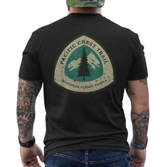 Vintage Pacific Crest National Trail 1968 Lover Hiking Men's T-shirt Back Print - Monsterry CA