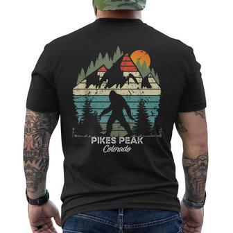 Vintage Pikes Peak Colorado National Park Retro 80S Mens Back Print T-shirt - Thegiftio UK