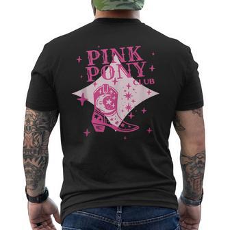 Vintage Pink Pony Club CR Western Men's T-shirt Back Print - Monsterry UK