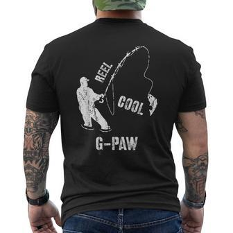 Vintage Reel Cool G-Paw Fishing Fisherman Grandfather Men's T-shirt Back Print - Monsterry AU