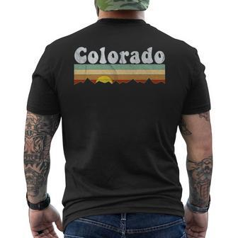 Vintage Retro 70S Colorado Men's T-shirt Back Print | Mazezy