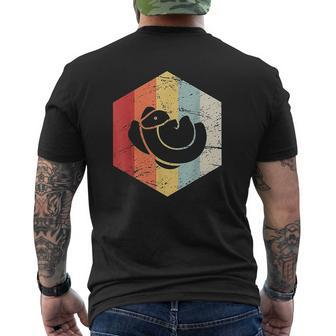 Vintage Retro Ball Python Mens Back Print T-shirt - Thegiftio UK