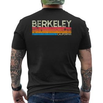 Vintage Retro Berkeley California Distressed Men's T-shirt Back Print - Monsterry CA