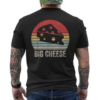 Vintage Retro Big Cheese Ceo Boss Owner Men's T-shirt Back Print - Monsterry UK