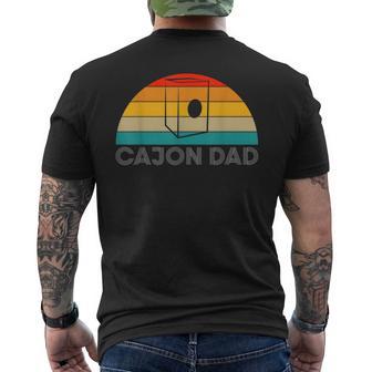 Vintage Retro Cajon Dadater Papaatertag T-Shirt mit Rückendruck - Geschenkecke