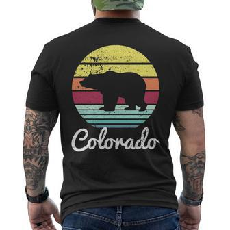 Vintage Retro Co Colorado Wildlife Bear Adventure Men's T-shirt Back Print | Mazezy