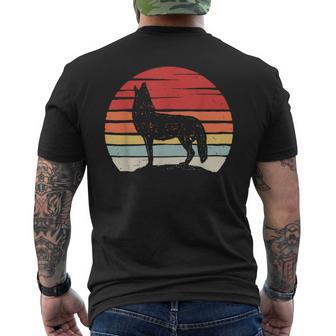 Vintage Retro Coyote Men's T-shirt Back Print - Monsterry DE