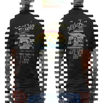 Vintage Retro Grand Teton National Park Mens Back Print T-shirt - Thegiftio UK