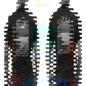 Vintage Retro Lake Clark National Park Travel Adventure Mens Back Print T-shirt - Thegiftio
