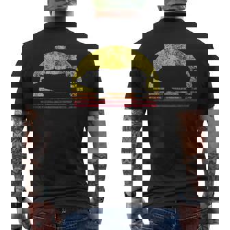 Vintage Retro Puesta De Sol Cerdo Cerdo Amante Camiseta Hombre Estampado Espalda - Regaloses