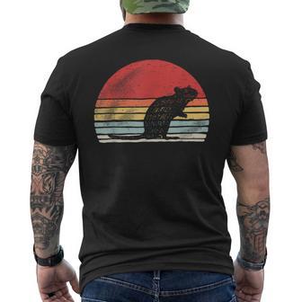 Vintage Retro Rat Men's T-shirt Back Print - Monsterry CA