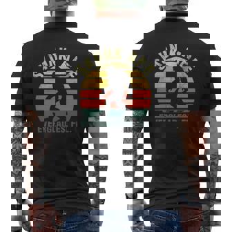 Vintage Retro Skunk Ape Florida Everglades Swamp Bigfoot Mens Back Print T-shirt - Thegiftio