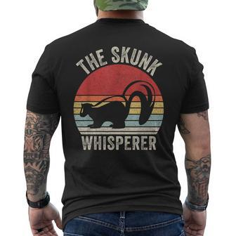 Vintage Retro The Skunk Whisperer Men's T-shirt Back Print - Monsterry UK