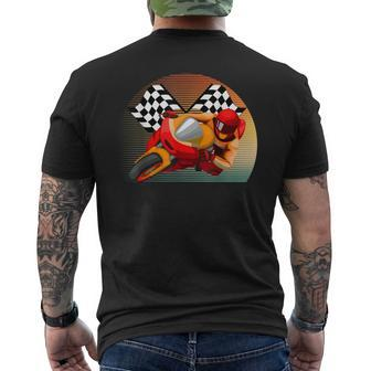 Vintage Retro Style Motorbike Moto Gp Sport Racing Fan Men's T-shirt Back Print - Monsterry DE