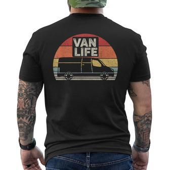 Vintage Retro Vanlife Camper Van Life Men's T-shirt Back Print - Monsterry