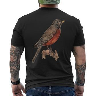 Vintage Robin Men's T-shirt Back Print - Monsterry