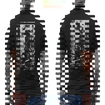 Vintage Samurai Asia Japan Warrior Culture Tokyo Samurai Men's T-shirt Back Print - Thegiftio