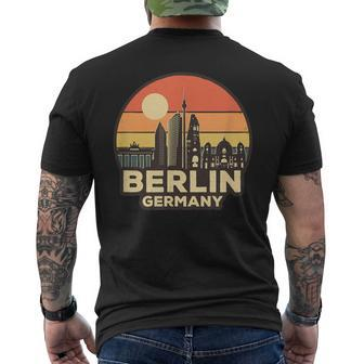 Vintage Skyline Berlin T-Shirt mit Rückendruck - Seseable