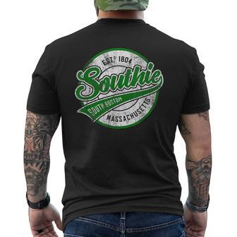 Vintage Southie Ireland Jersey Style South Boston Men's T-shirt Back Print - Monsterry
